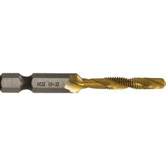 Greenlee - Combination Drill & Tap Sets Minimum Thread Size (Inch): #10-32 Maximum Thread Size (mm): M5x0.80 - Exact Industrial Supply