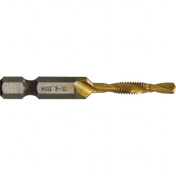 Greenlee - Combination Drill & Tap Sets Minimum Thread Size (Inch): #8-32 Maximum Thread Size (mm): M4x0.70 - Exact Industrial Supply