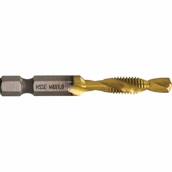 Greenlee - Combination Drill & Tap Sets Minimum Thread Size (mm): M6x1.00 Maximum Thread Size (mm): M6x1.00 - Exact Industrial Supply