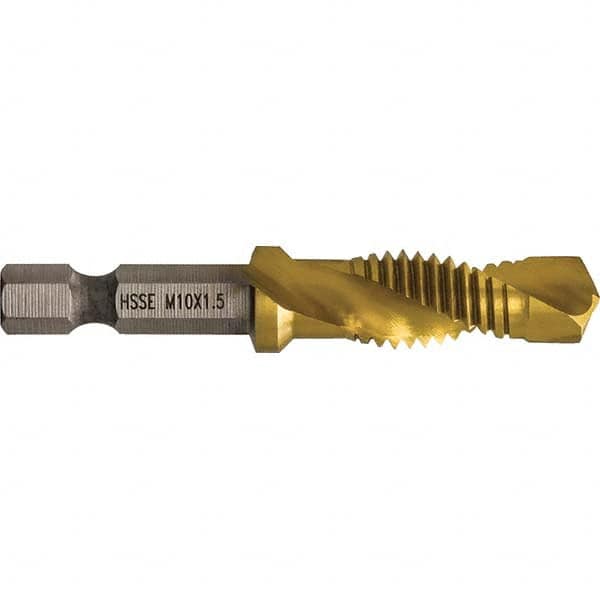 Greenlee - Combination Drill & Tap Sets Minimum Thread Size (mm): M10x1.50 Maximum Thread Size (mm): M10x1.50 - Exact Industrial Supply