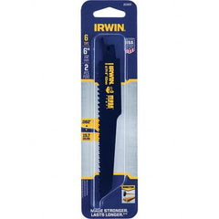 Irwin - Reciprocating Saw Blades Blade Material: Bi-Metal Blade Length (Inch): 6 - Exact Industrial Supply