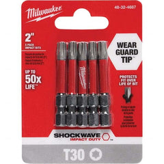 Milwaukee Tool - 1/4" Hex T30 Torx Impact Ready Bit - Exact Industrial Supply