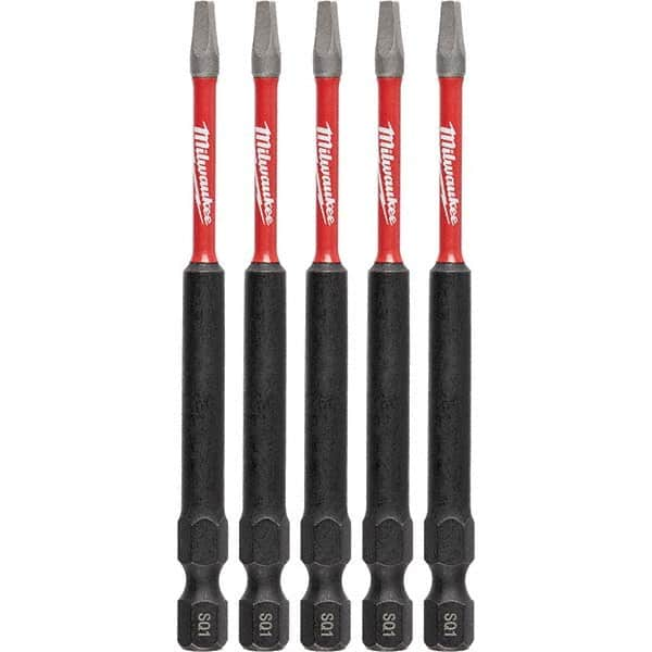 Milwaukee Tool - 1/4" Hex #1 Square Impact Ready Bit - Exact Industrial Supply