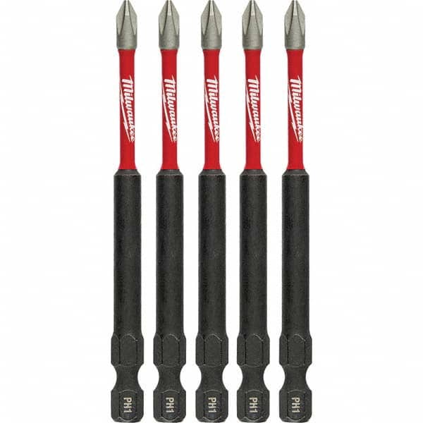 Milwaukee Tool - 1/4" Hex #1 Phillips Impact Ready Bit - Exact Industrial Supply