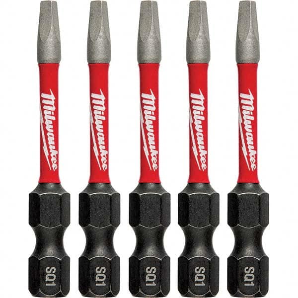 Milwaukee Tool - 1/4" Hex #1 Square Impact Ready Bit - Exact Industrial Supply