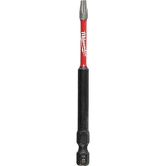 Milwaukee Tool - 1/4" Hex T15 Torx Impact Ready Bit - Exact Industrial Supply