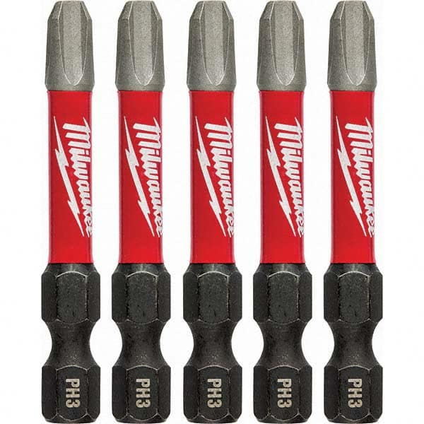 Milwaukee Tool - 1/4" Hex #3 Phillips Impact Ready Bit - Exact Industrial Supply