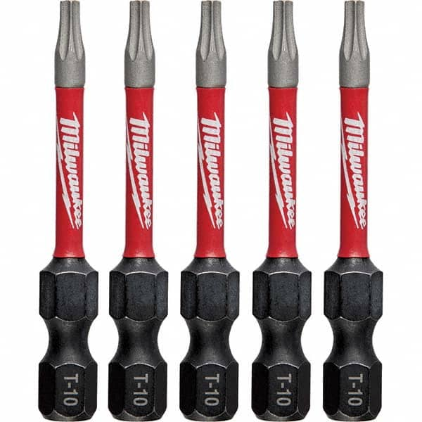 Milwaukee Tool - 1/4" Hex T10 Torx Impact Ready Bit - Exact Industrial Supply