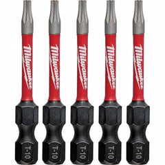 Milwaukee Tool - 1/4" Hex T10 Torx Impact Ready Bit - Exact Industrial Supply