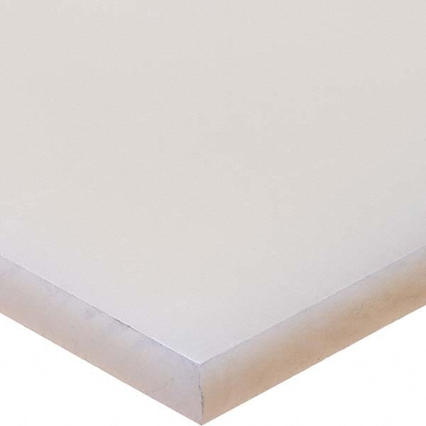 USA Sealing - 4' x 6" x 2" Semi-Clear White Polypropylene Rectangular Bar - - Exact Industrial Supply
