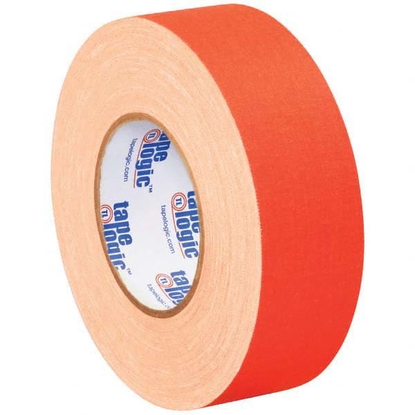 Gaffers Tape: 50 yd Long, Fluorescent Orange Rubber Adhesive