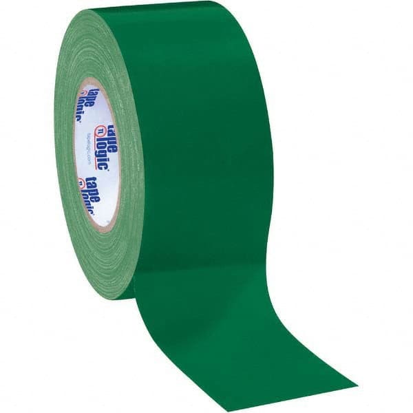 Tape Logic - Pack of (3) 60 Yd Rolls 3" x 10 mil Green Rubber Duct Tape - Exact Industrial Supply