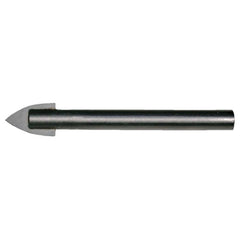 3/16 RHS / RHC HSS+TCT 60 Degree Radial Point Glass and Tile Carbide-Tipped Drill - Bright - Exact Industrial Supply