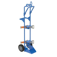 Vestil - Gas Cylinder Carts, Racks, Stands & Holders; Type: Cylinder Lift ; Fits Cylinder Diameter: 9 (Inch); Number of Cylinders: 1 ; Width (Inch): 18-11/16 ; Width (Decimal Inch): 18.6875 ; Height (Inch): 66-3/4 - Exact Industrial Supply