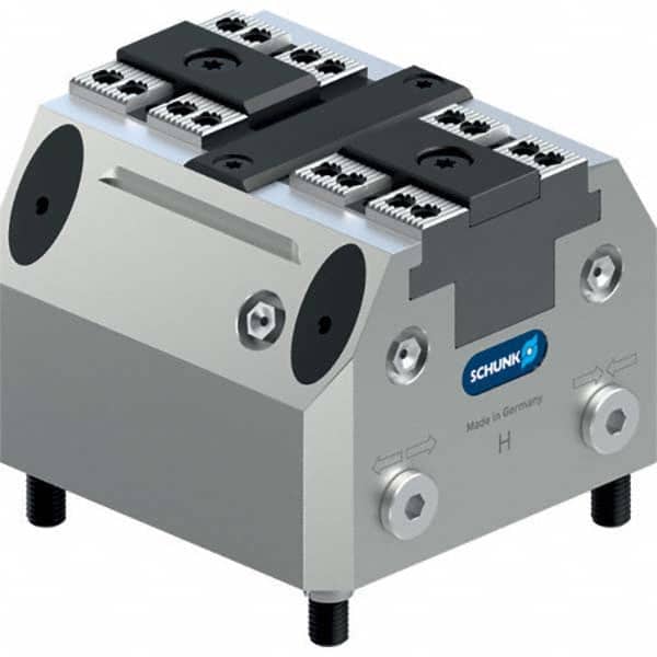 Schunk - Machine Vises Jaw Width (mm): 160.0 Throat Depth (mm): 200.0 - Exact Industrial Supply