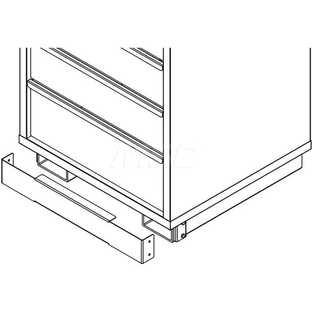 Cabinet Components & Accessories; Type: Fork Truck Base; For Use With: Modular Drawer Cabinet; Color: Blue; Material: Steel; Load Capacity: 2000; Width (Inch): 36; Depth (Inch): 21 in; Height (Decimal Inch): 4 in; Height (Inch): 4 in; Load Capacity (Lb.):