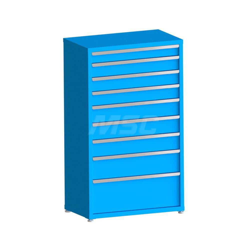 Modular Steel Storage Cabinet: 9 Drawer, Keyed