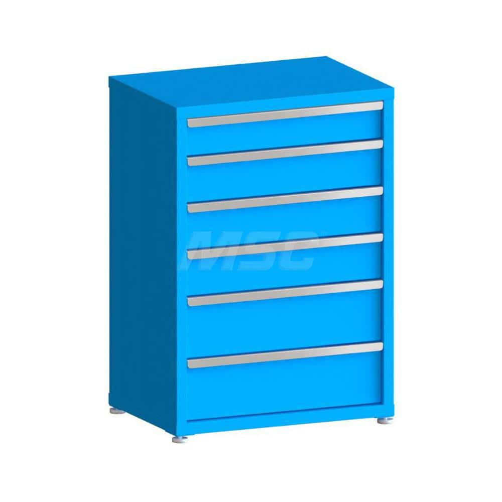 Modular Steel Storage Cabinet: 6 Drawer, Keyed