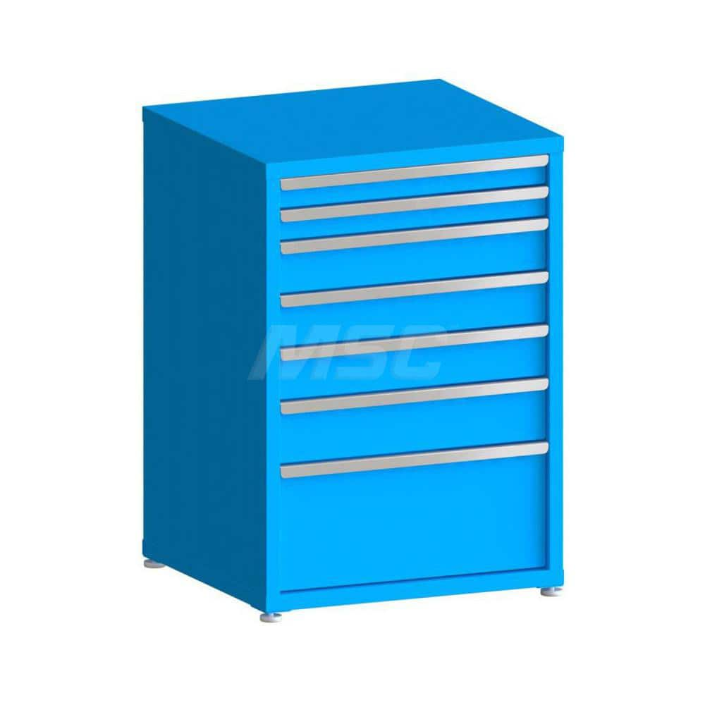 Modular Steel Storage Cabinet: 7 Drawer, Keyed