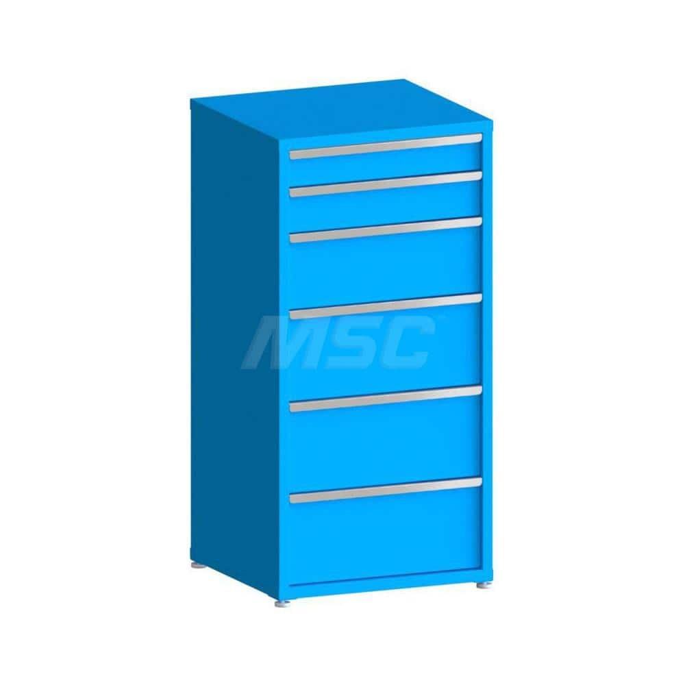 Modular Steel Storage Cabinet: 6 Drawer, Keyed