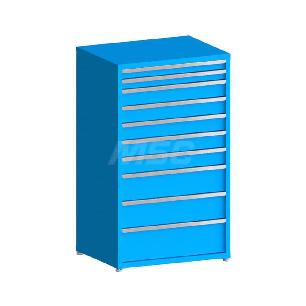 Modular Steel Storage Cabinet: 10 Drawer, Keyed
