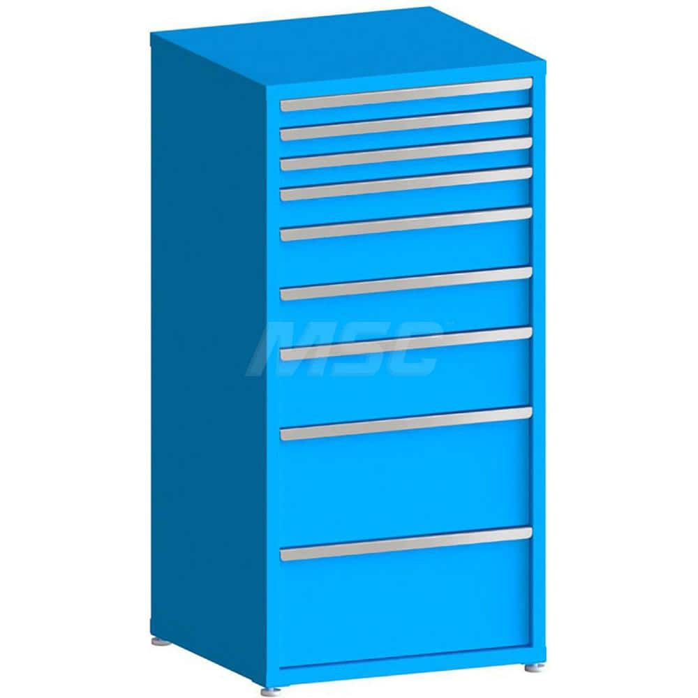 Modular Steel Storage Cabinet: 9 Drawer, Keyed