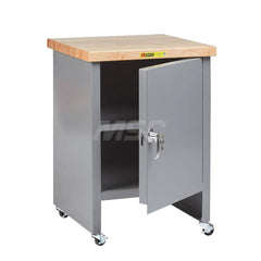 Mobile Work Benches; Bench Type: Mobile Workbench Cabinet; Edge Type: Straight; Depth (Inch): 24; Leg Style: Fixed; Load Capacity (Lb. - 3 Decimals): 1000; Color: Gray; Maximum Height (Inch): 37; Minimum Height (Inch): 37; Work Bench Material: Steel; Top