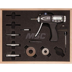 Electronic Bore Gages; Maximum Measurement: 0.25; Minimum Measurement (Decimal Inch): 0; Accuracy: 0.00015″; Pistol Grip: Yes; Gage Depth (Inch): various; Material: Tungsten Carbide; Batteries Included: Yes; Number Of Batteries: 1; Battery Size: 3V; Batte