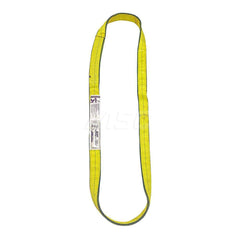 Endless Sling: 2″ Wide, 3' Long, 12,200 lb Vertical, 9,800 lb Choker, 24,400 lb Basket, Polyester Yellow