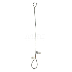 Eye & Eye Sling: 12' Long, 2.4 Ton Vertical Standard Eye, Silver