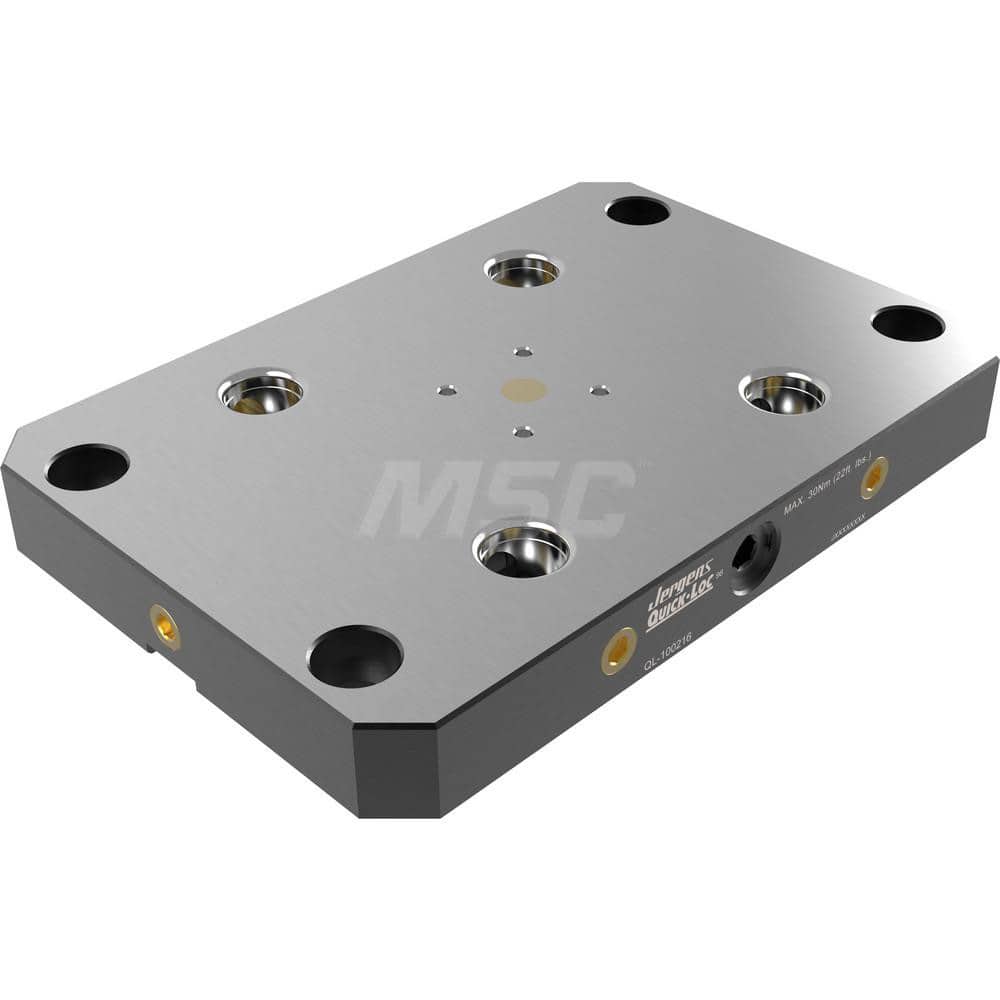 Fixture Plates; Overall Width (mm): 156; Overall Height: 27 mm; Overall Length (mm): 229.00; Plate Thickness (Decimal Inch): 27.0000; Material: Alloy Steel; Number Of T-slots: 0; Centerpoint To End: 114.50; Parallel Tolerance: 0.0005 in; Overall Height (D