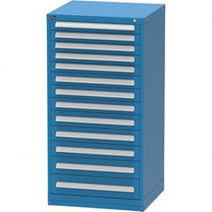Modular Steel Storage Cabinet: 30″ Wide, 27-3/4″ Deep, 59″ High 440 lb Capacity, 13 Drawer