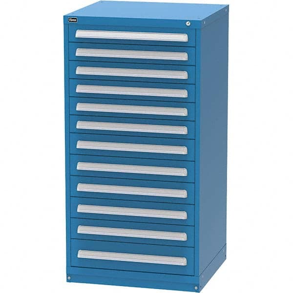 Modular Steel Storage Cabinet: 30″ Wide, 27.7969″ Deep, 59″ High 440 lb Capacity, 12 Drawer