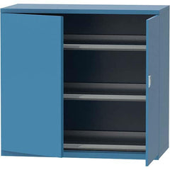 LISTA - 84 Compartment Bright Blue Steel Modular Storage Cabinet - Exact Industrial Supply