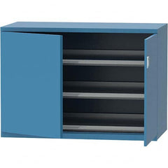 LISTA - 84 Compartment Bright Blue Steel Modular Storage Cabinet - Exact Industrial Supply