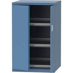 LISTA - 45 Compartment Bright Blue Steel Modular Storage Cabinet - Exact Industrial Supply