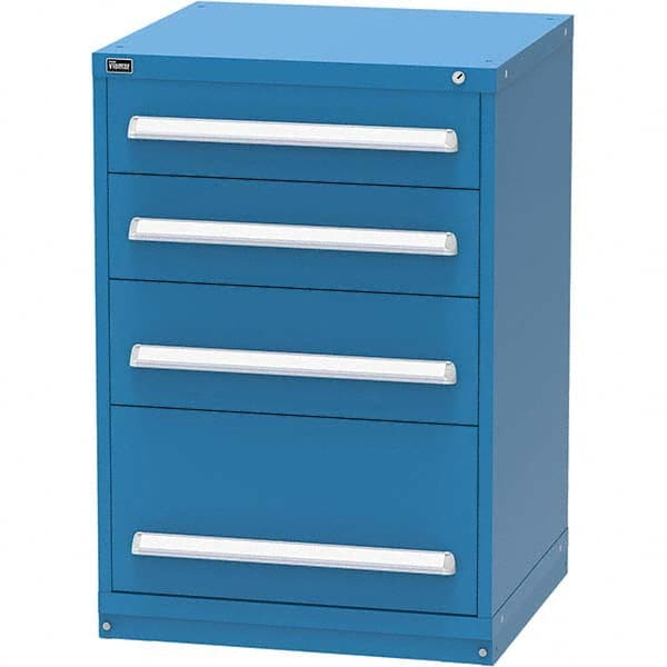 Modular Steel Storage Cabinet: 30″ Wide, 27.7969″ Deep, 44″ High 440 lb Capacity, 4 Drawer