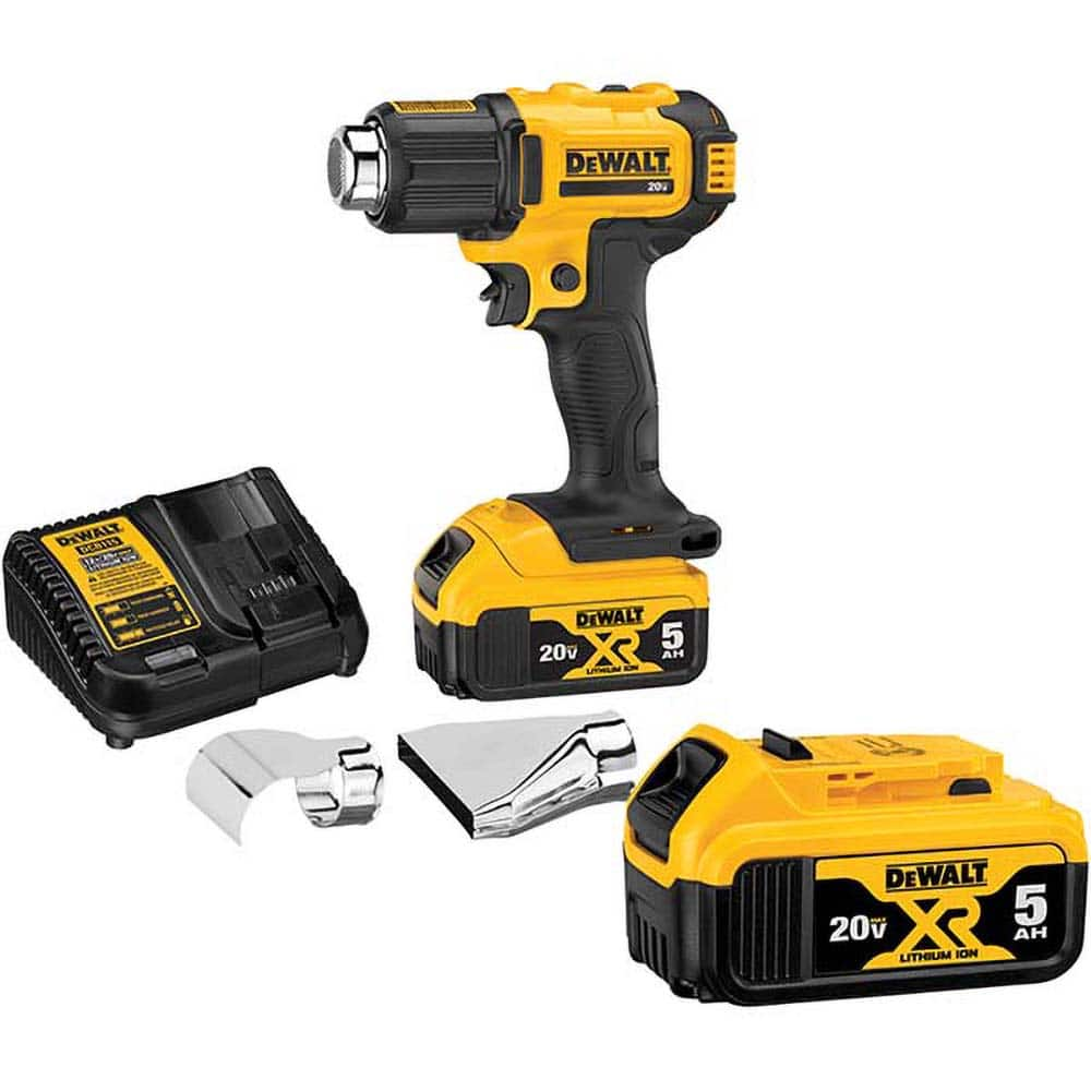 DeWALT - Heat Guns & Blowers Type: Heat Gun Heat Setting (Deg F): 550-990 - Exact Industrial Supply