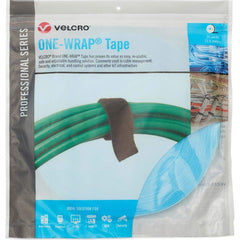 Velcro Brand - Cable Ties; Cable Tie Type: Reusable Cable Tie ; Material: Hook and Loop ; Color: Fiber Optic Teal ; Overall Length (Feet): 75 ; Overall Length (Decimal Inch): 300.00000 ; Maximum Bundle Diameter (Inch): 0.5 - Exact Industrial Supply