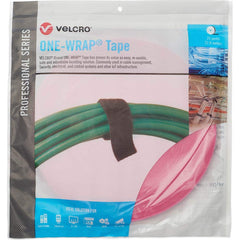 Velcro Brand - Cable Ties; Cable Tie Type: Reusable Cable Tie ; Material: Hook and Loop ; Color: Erica Violet ; Overall Length (Feet): 75 ; Overall Length (Decimal Inch): 300.00000 ; Maximum Bundle Diameter (Inch): 0.5 - Exact Industrial Supply
