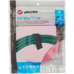 Velcro Brand - Cable Ties; Cable Tie Type: Reusable Cable Tie ; Material: Hook and Loop ; Color: Erica Violet ; Overall Length (Feet): 15 ; Overall Length (Decimal Inch): 180.00000 ; Maximum Bundle Diameter (Inch): 0.75 - Exact Industrial Supply