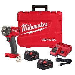 Milwaukee Tool - Cordless Impact Wrenches & Ratchets Voltage: 18.00 Drive Size (Inch): 1/2 - Exact Industrial Supply