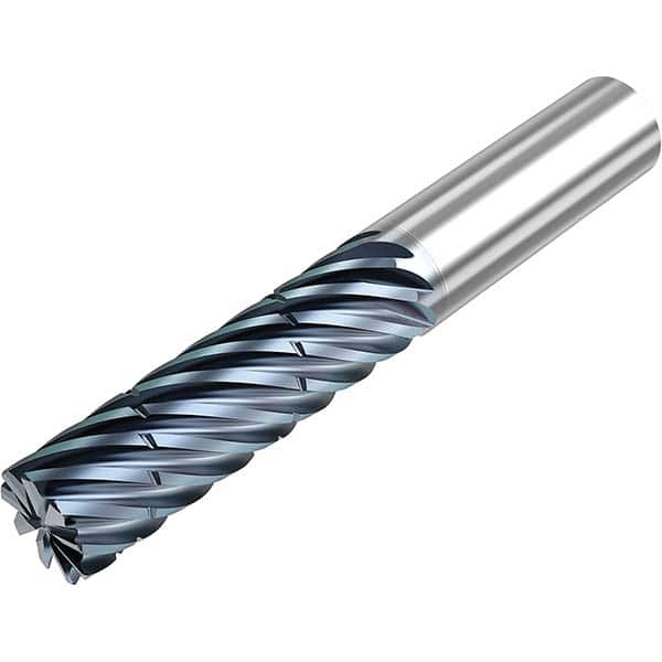 Niagara Cutter - 1" Diam 9 Flute Solid Carbide 0.03" Corner Radius End Mill - Exact Industrial Supply