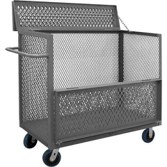 Durham - 3,600 Lb Capacity 1-Shelf 3-Sided Mesh Truck - Exact Industrial Supply