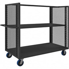 Durham - 2,000 Lb Capacity 2-Shelf 2-Sided Mesh Truck - Exact Industrial Supply