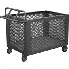 Durham - 1,200 Lb Capacity 1-Shelf 4-Sided Mesh Box Truck - Exact Industrial Supply