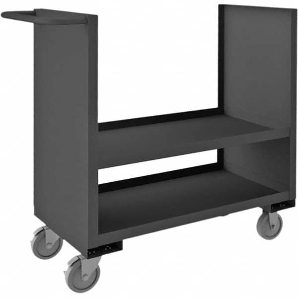 Durham - 1,200 Lb Capacity 2-Shelf 2-Sided Solid Truck - Exact Industrial Supply