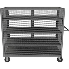 Durham - 2,000 Lb Capacity 4-Shelf Security Mesh Truck - Exact Industrial Supply