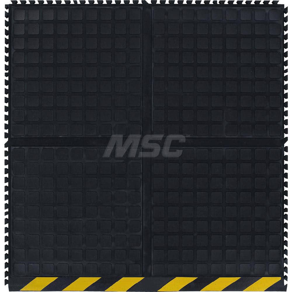 M + A Matting - Anti-Fatigue Matting; Dry or Wet Environment: Dry ; Length (Inch): 39.875 ; Length (Feet): 3.3 ; Width (Inch): 36 ; Thickness (Inch): 3/4 ; Surface Pattern: Raised Squares - Exact Industrial Supply