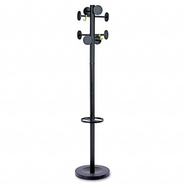 Alba - Coat Racks, Hooks & Shelving Type: Floor Rack Number of Hooks: 8 - Exact Industrial Supply